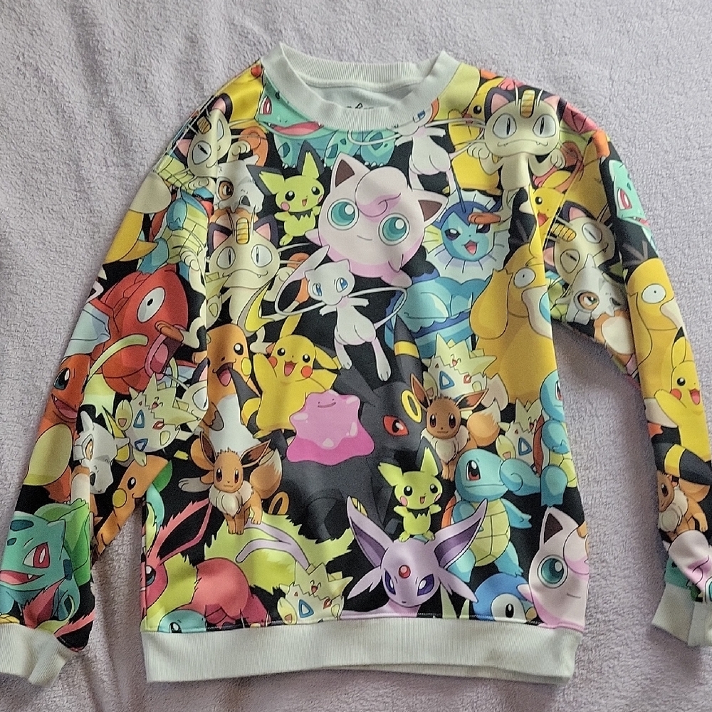 White Pokémon Logo Sweatshirt